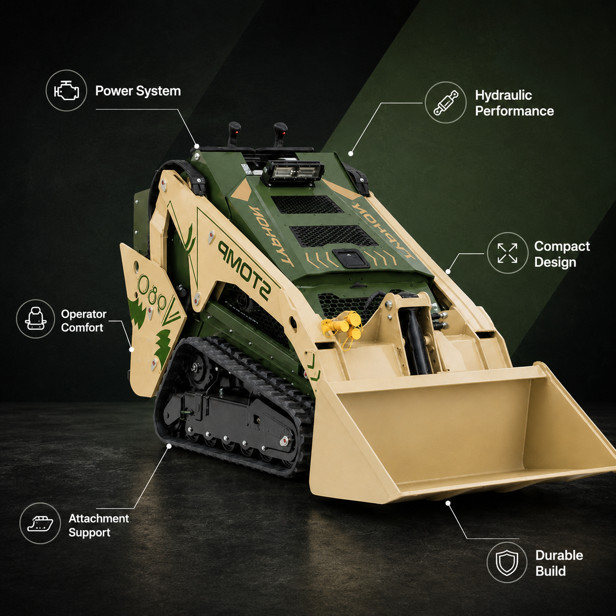 TYPHON STOMP V980 Compact Track Loader